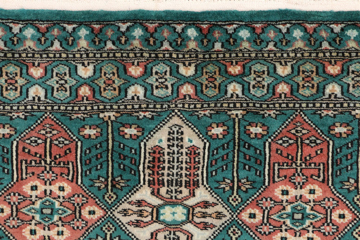 Teal Caucasian 2' 6 x 3' 11 - No. 44646 - ALRUG Rug Store