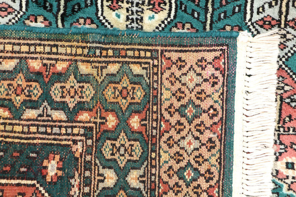 Teal Caucasian 2' 6 x 3' 11 - No. 44646 - ALRUG Rug Store