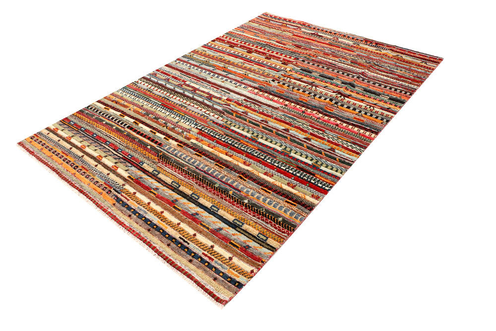 Multi Colored Gabbeh 5' 5 x 8' - No. 44676 - ALRUG Rug Store