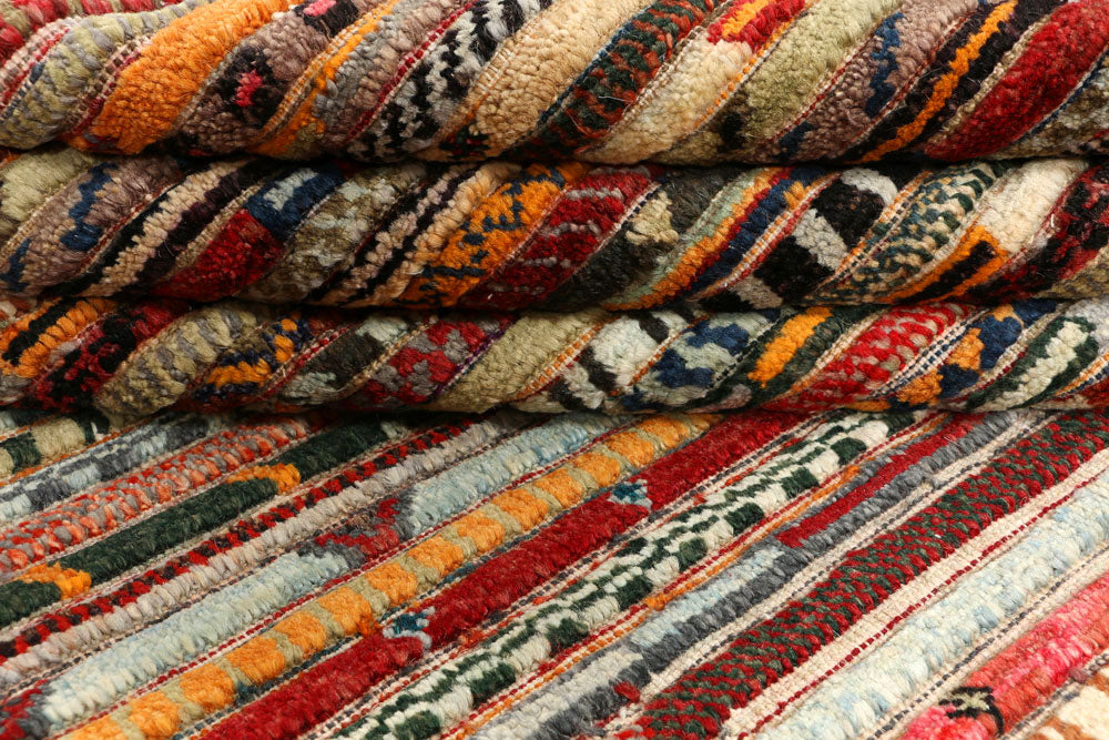 Multi Colored Gabbeh 5' 5 x 8' - No. 44676 - ALRUG Rug Store