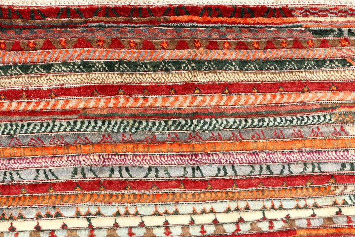 Multi Colored Gabbeh 5' 11 x 9' 2 - No. 44678 - ALRUG Rug Store