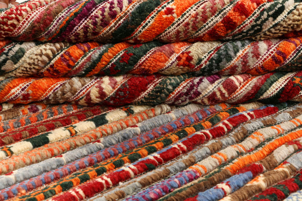 Multi Colored Gabbeh 5' 11 x 9' 2 - No. 44678 - ALRUG Rug Store