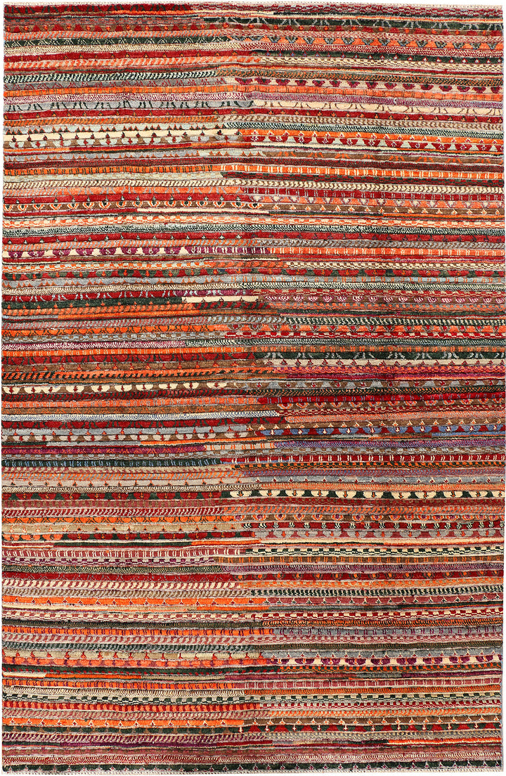 Multi Colored Gabbeh 5' 11 x 9' 2 - No. 44678 - ALRUG Rug Store