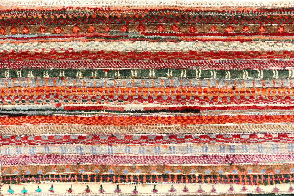 Multi Colored Gabbeh 5' 11 x 9' - No. 44679 - ALRUG Rug Store