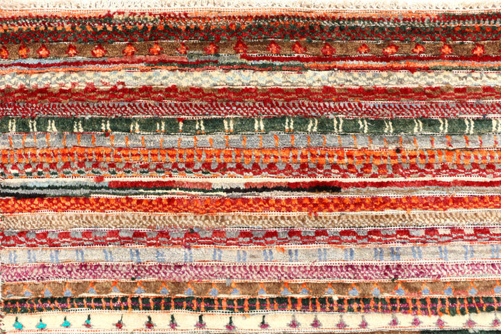 Multi Colored Gabbeh 5' 11 x 9' - No. 44679 - ALRUG Rug Store