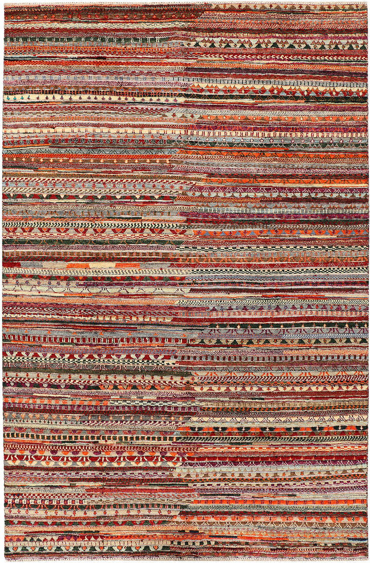 Multi Colored Gabbeh 5' 11 x 9' - No. 44679 - ALRUG Rug Store