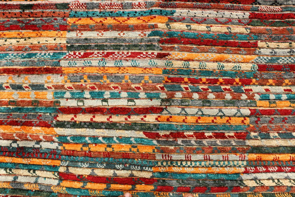 Multi Colored Gabbeh 5' 11 x 8' 10 - No. 44680 - ALRUG Rug Store