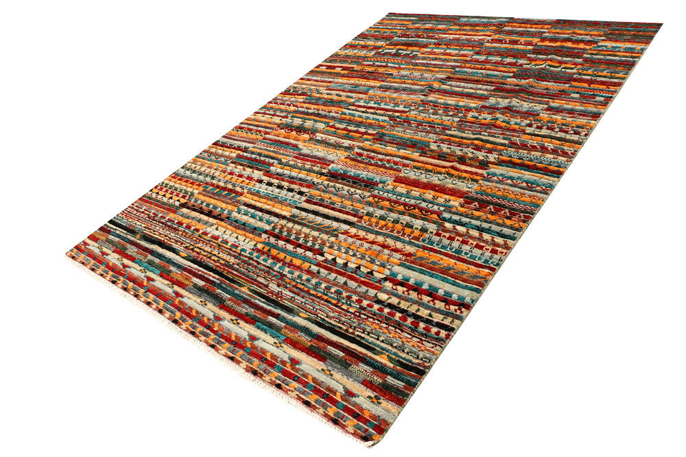 Multi Colored Gabbeh 5' 11 x 8' 10 - No. 44680 - ALRUG Rug Store