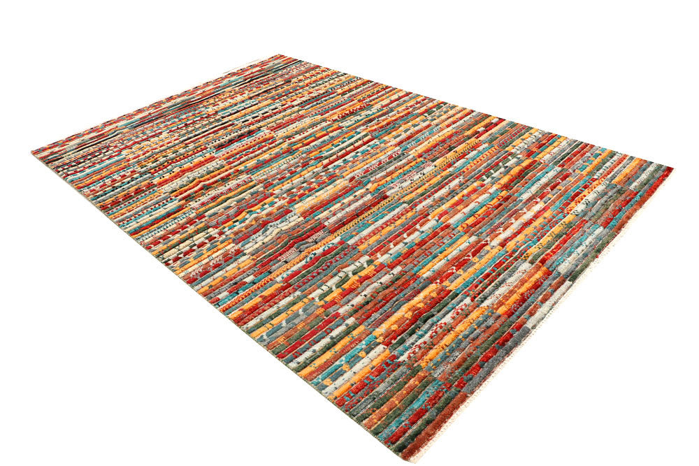 Multi Colored Gabbeh 5' 11 x 8' 10 - No. 44680 - ALRUG Rug Store