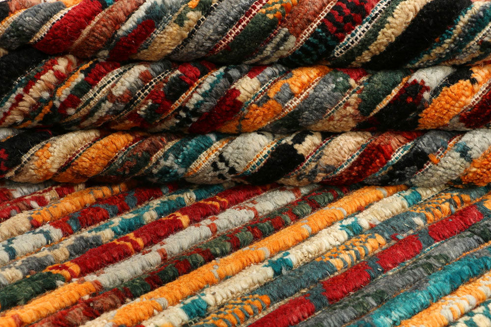 Multi Colored Gabbeh 5' 11 x 8' 10 - No. 44680 - ALRUG Rug Store