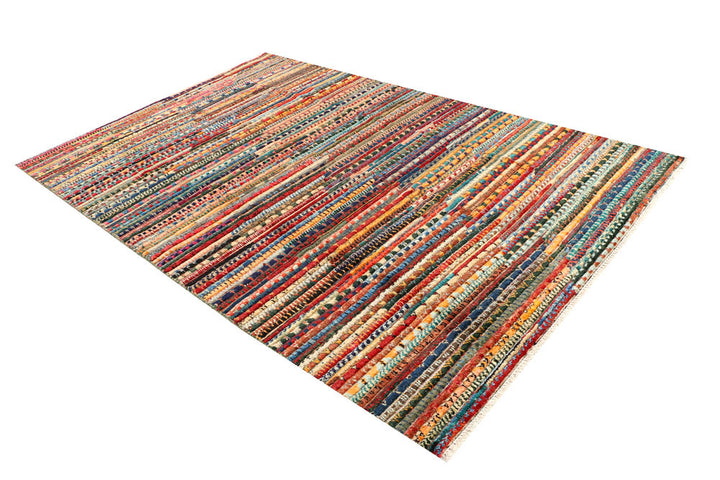 Multi Colored Gabbeh 5' 10 x 8' 10 - No. 44681 - ALRUG Rug Store