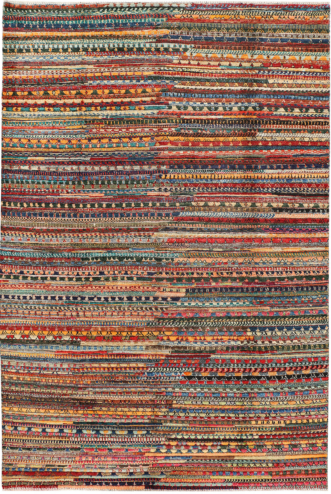 Multi Colored Gabbeh 5' 10 x 8' 10 - No. 44681 - ALRUG Rug Store