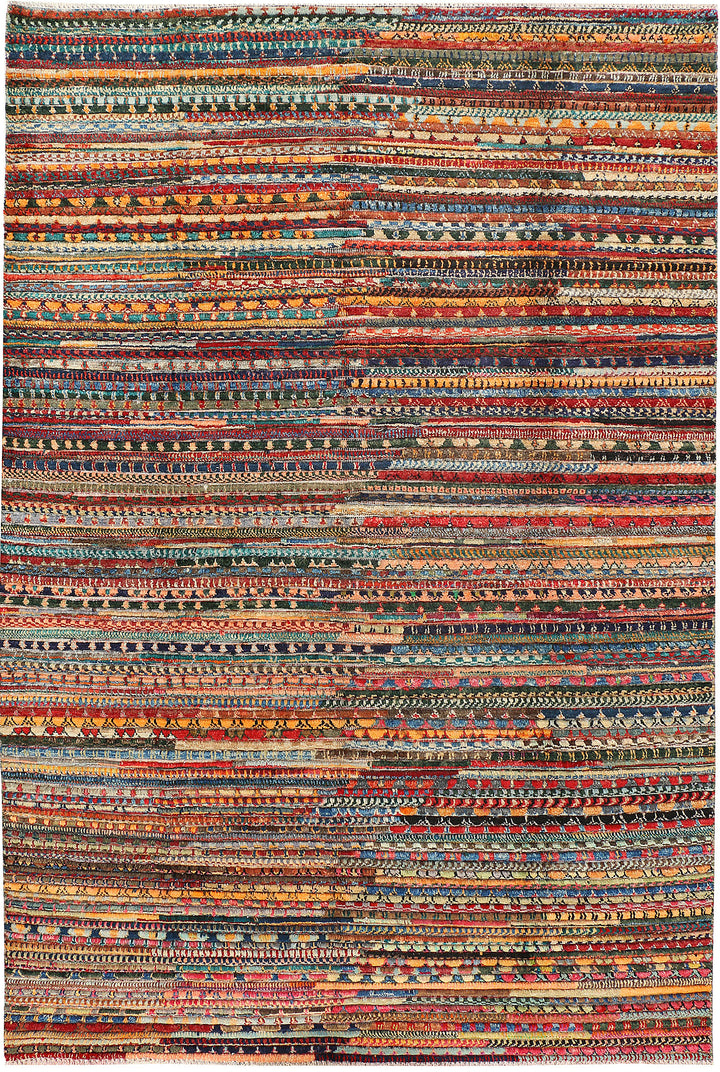 Multi Colored Gabbeh 5' 10 x 8' 10 - No. 44681 - ALRUG Rug Store