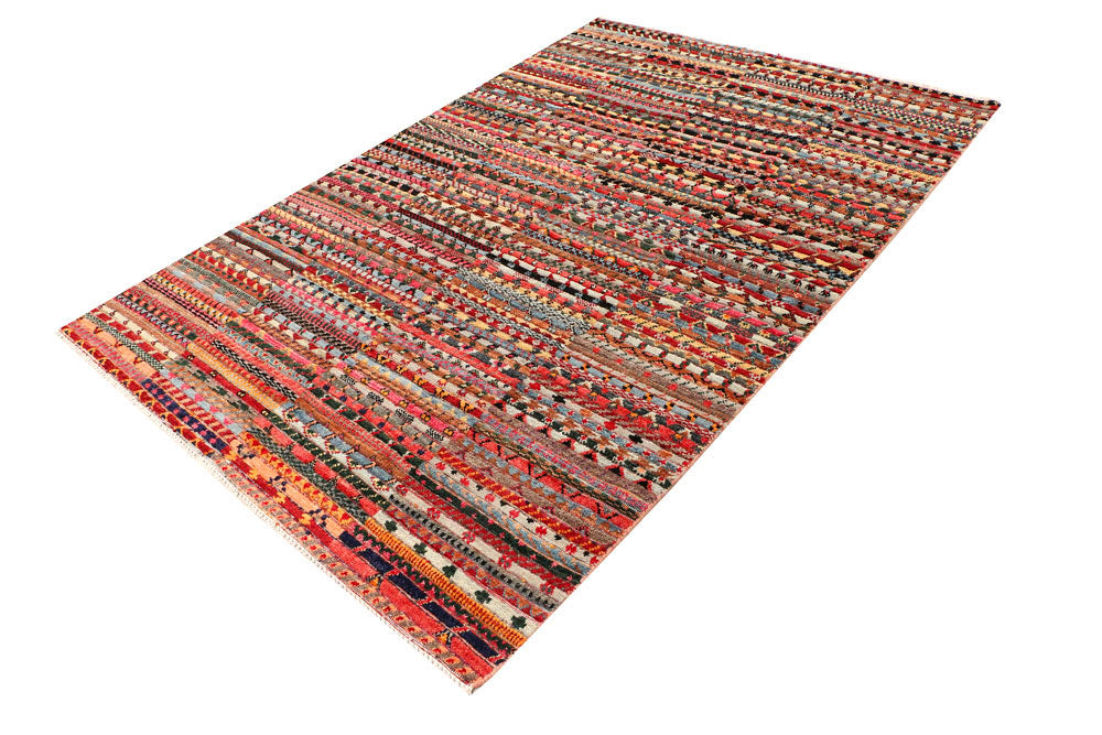 Multi Colored Gabbeh 5' 3 x 7' 9 - No. 44682 - ALRUG Rug Store