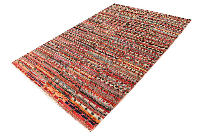Multi Colored Gabbeh 5' 3 x 7' 9 - No. 44682 - ALRUG Rug Store