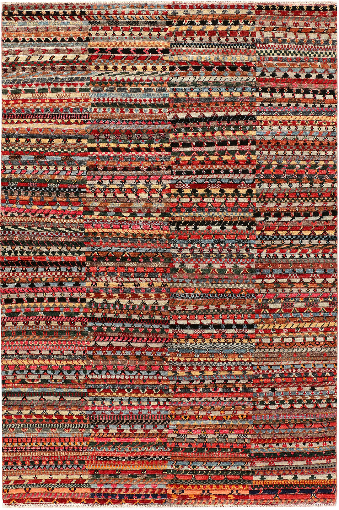 Multi Colored Gabbeh 5' 3 x 7' 9 - No. 44682 - ALRUG Rug Store
