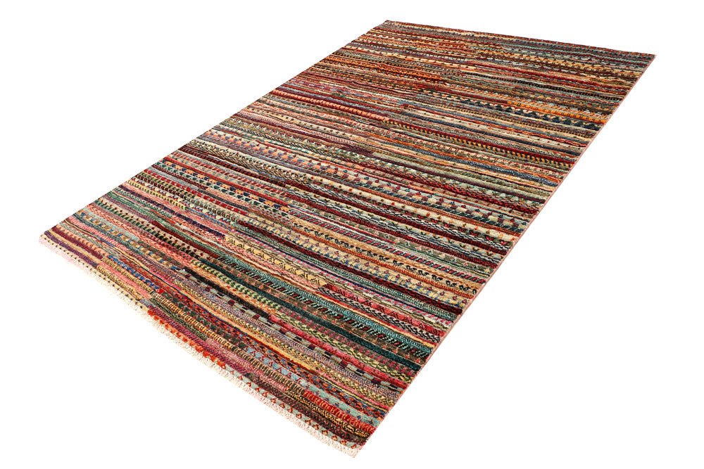 Multi Colored Gabbeh 5' 10 x 8' 10 - No. 44683 - ALRUG Rug Store