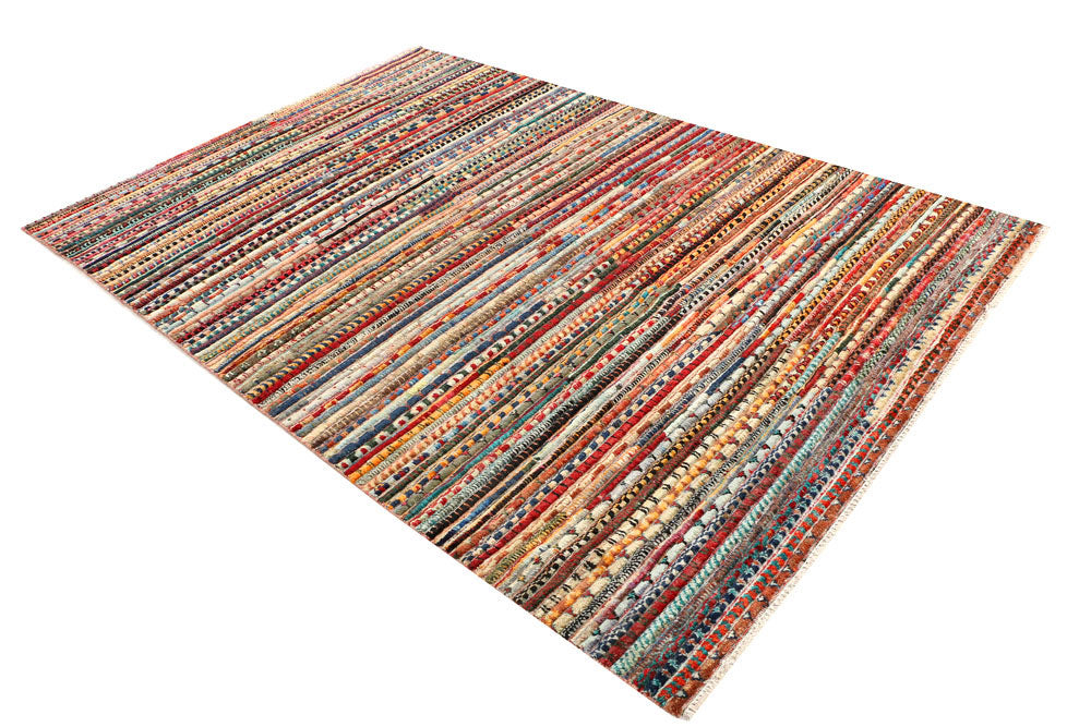 Multi Colored Gabbeh 5' 10 x 8' 10 - No. 44683 - ALRUG Rug Store