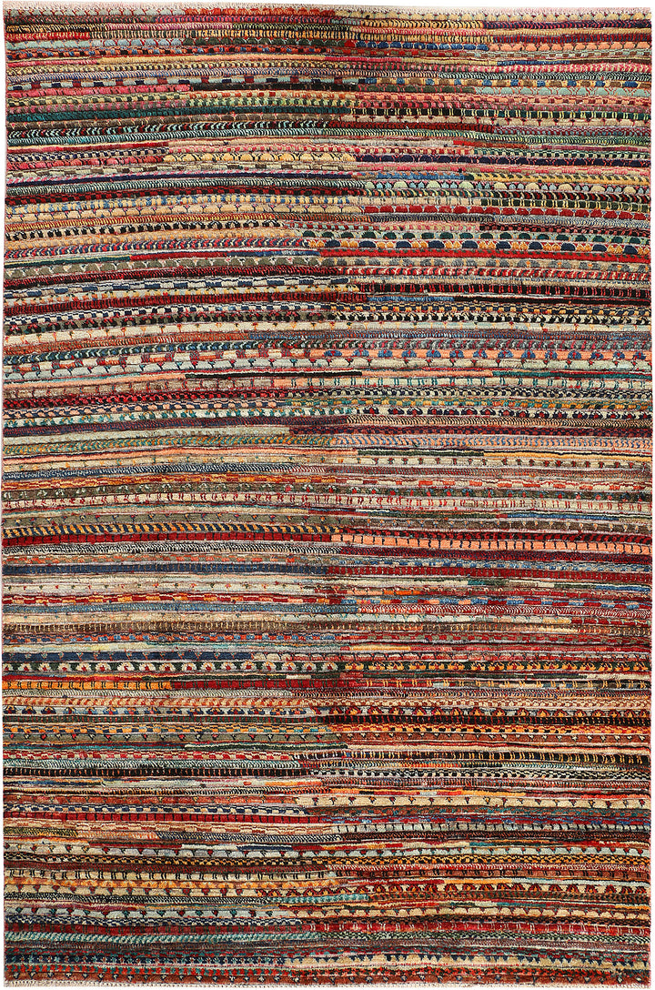 Multi Colored Gabbeh 5' 10 x 8' 10 - No. 44683 - ALRUG Rug Store