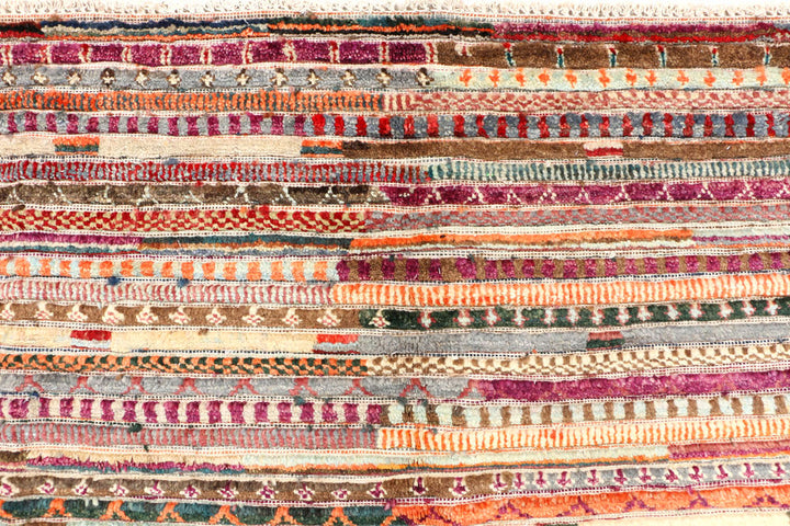 Multi Colored Gabbeh 5' 11 x 9' 1 - No. 44684 - ALRUG Rug Store