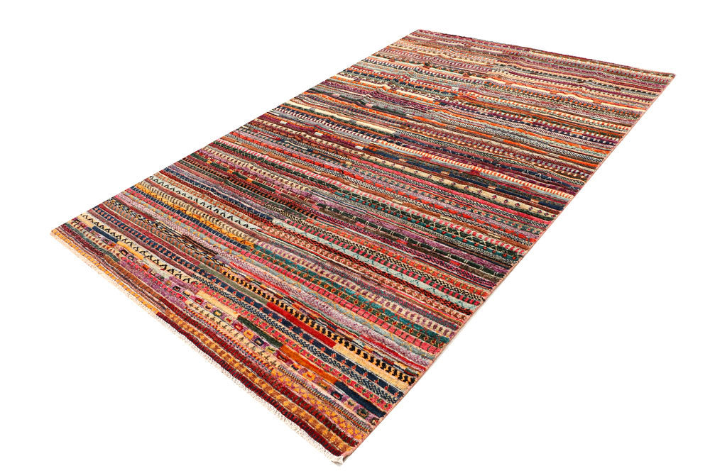Multi Colored Gabbeh 5' 11 x 9' 1 - No. 44684 - ALRUG Rug Store