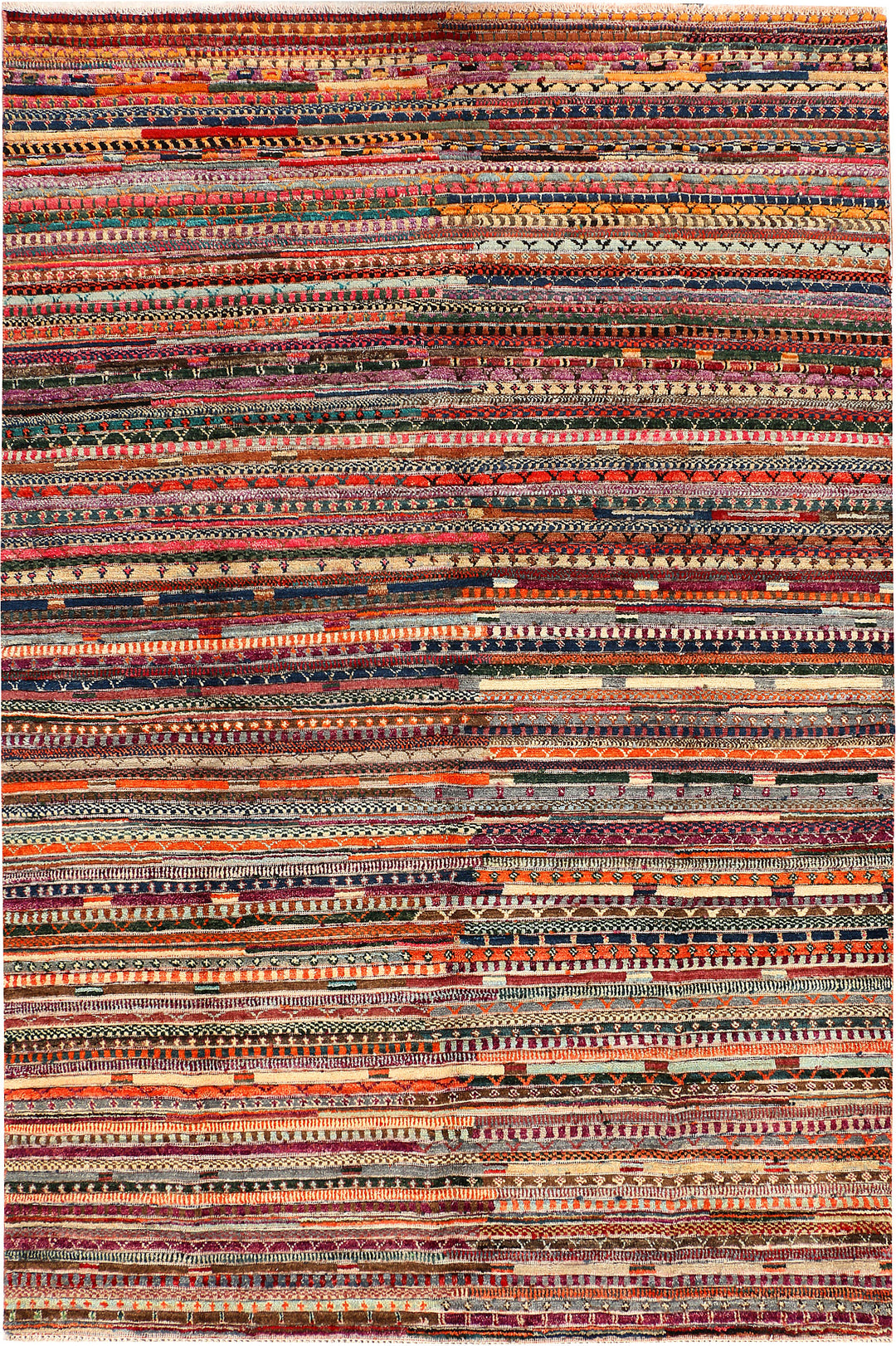 Multi Colored Gabbeh 5' 11 x 9' 1 - No. 44684 - ALRUG Rug Store