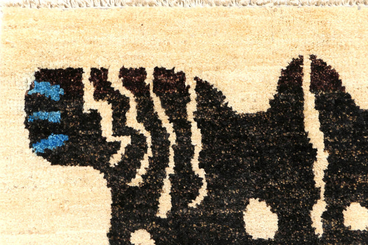 Blanched Almond Gabbeh 3' 1 x 5' 2 - No. 44691 - ALRUG Rug Store