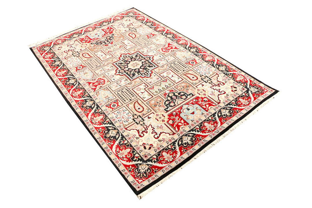 Multi Colored Bakhtiar 4'  1" x 6'  2" - No. QA82273