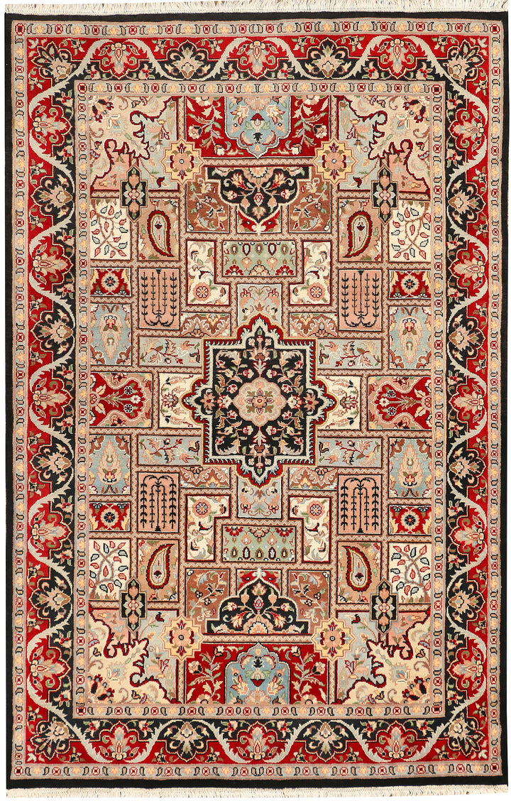 Multi Colored Bakhtiar 4'  1" x 6'  2" - No. QA82273