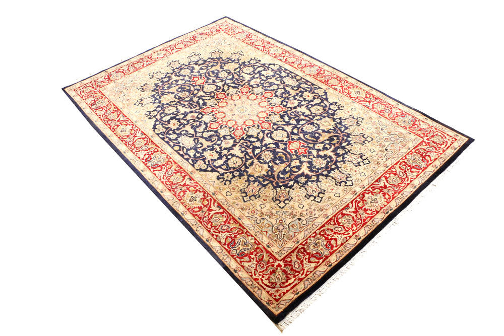 Midnight Blue Ardibil 4' 1 x 6' 2 - No. 44734 - ALRUG Rug Store
