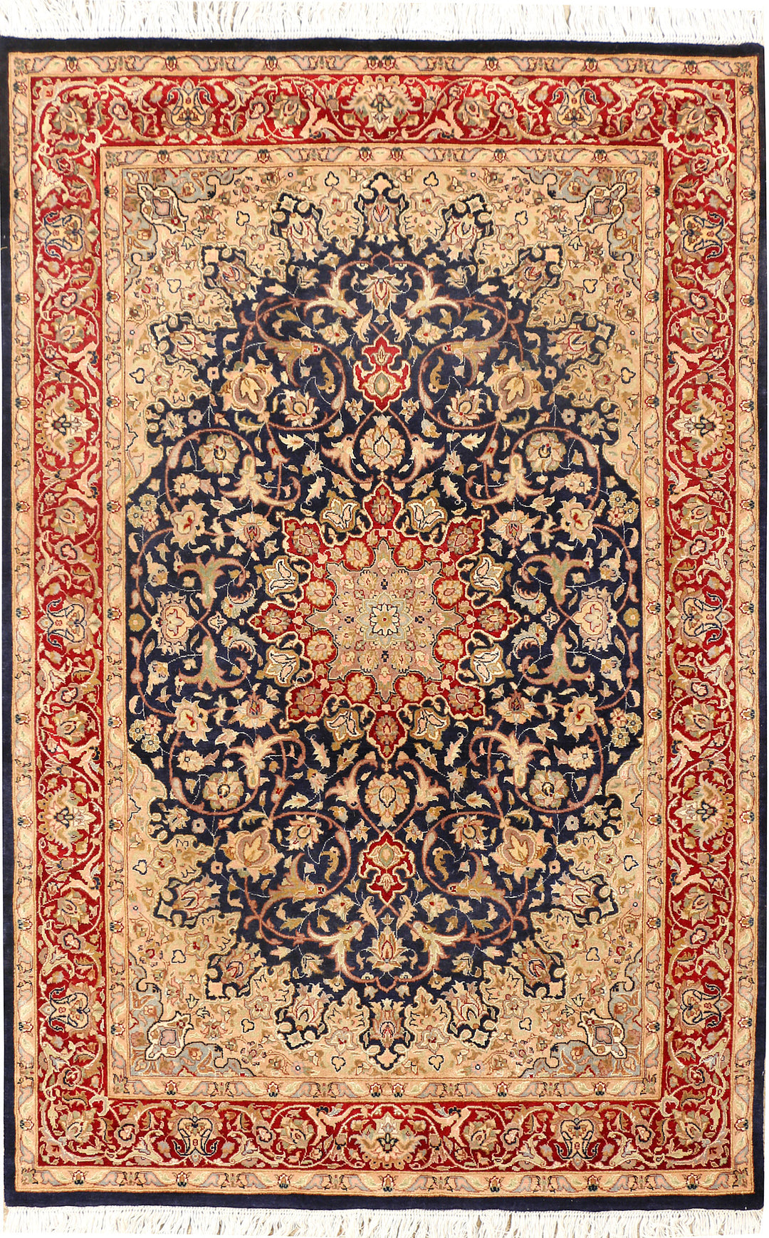 Midnight Blue Ardibil 4' 1 x 6' 2 - No. 44734 - ALRUG Rug Store