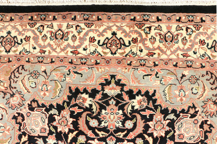 Black Isfahan 4'  6" x 7'  3" - No. QA17698