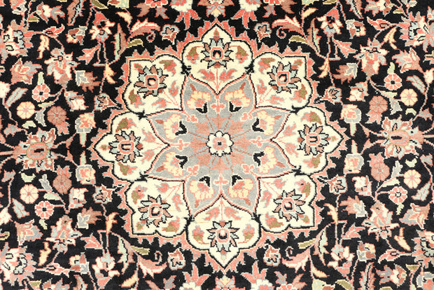 Black Isfahan 4'  6" x 7'  3" - No. QA17698