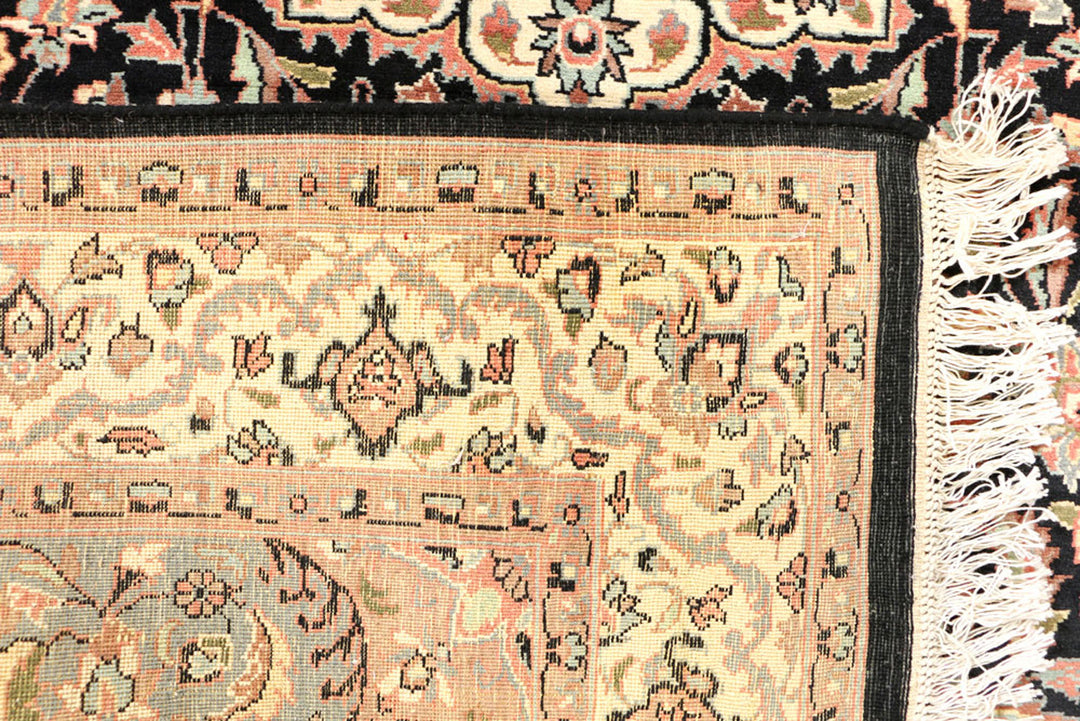 Black Isfahan 4'  6" x 7'  3" - No. QA17698