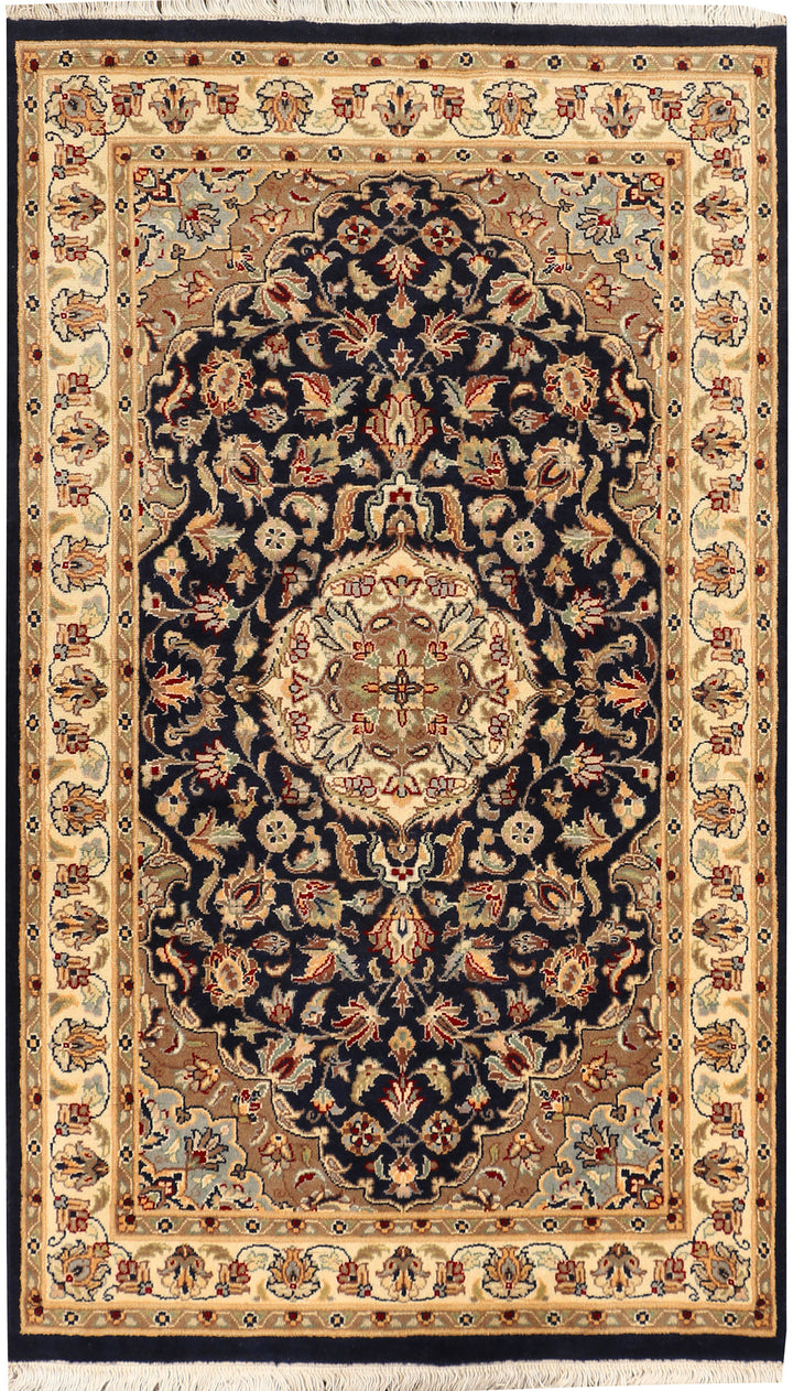 Black Kashan 3' 1 x 5' 5 - No. 44759 - ALRUG Rug Store