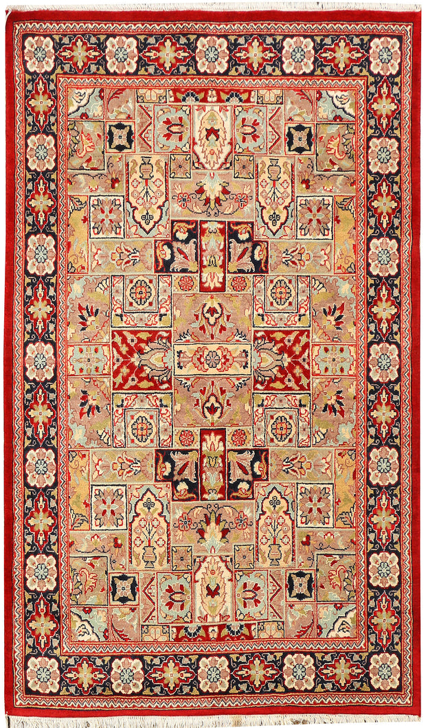 Multi Colored Bakhtiar 3' 1 x 5' 3 - No. 44776