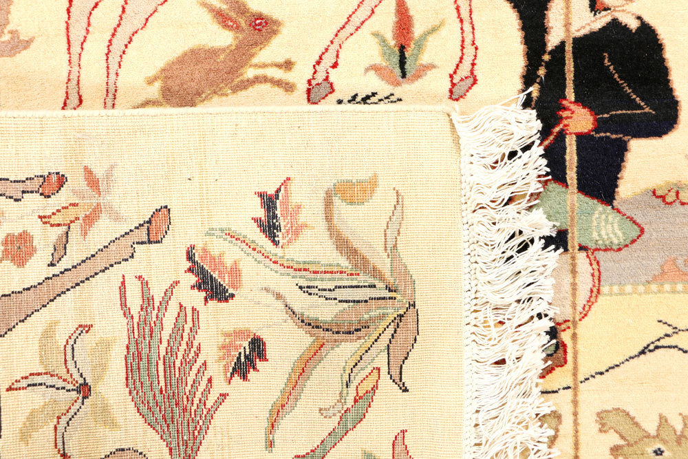 Cornsilk Hunting 3' 6 x 5' 6 - No. 44781 - ALRUG Rug Store