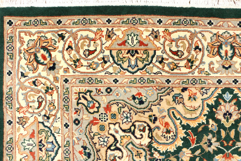 Darkgreen Kashan 5' x 8' 1 - No. 44787 - ALRUG Rug Store