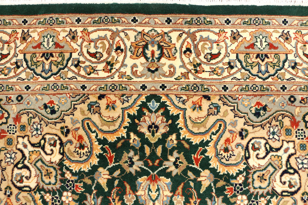 Darkgreen Kashan 5' x 8' 1 - No. 44787 - ALRUG Rug Store