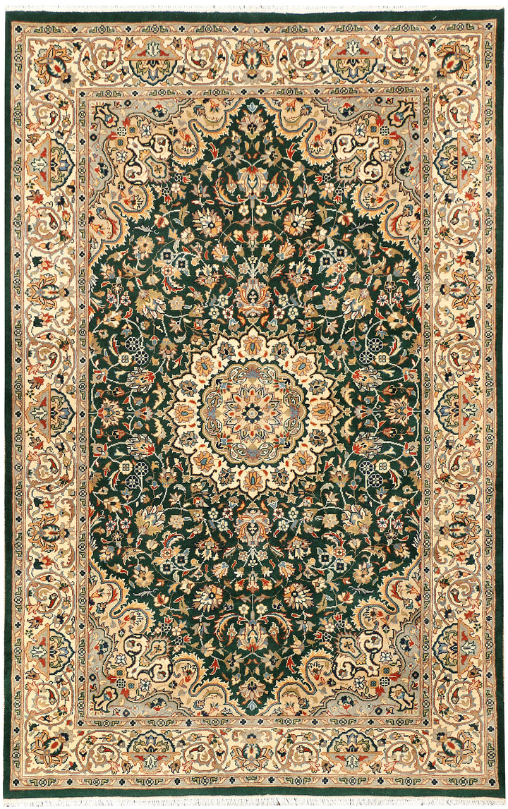 Darkgreen Kashan 5' x 8' 1 - No. 44787 - ALRUG Rug Store
