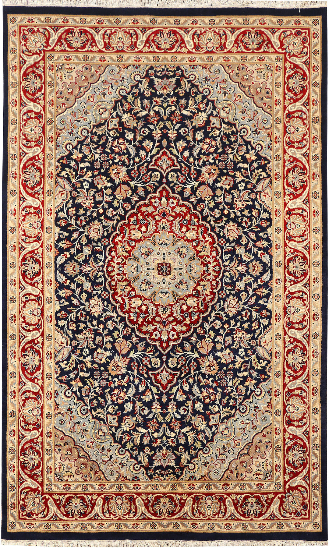 Black Kirman 5' 1 x 8' 3 - No. 44790 - ALRUG Rug Store