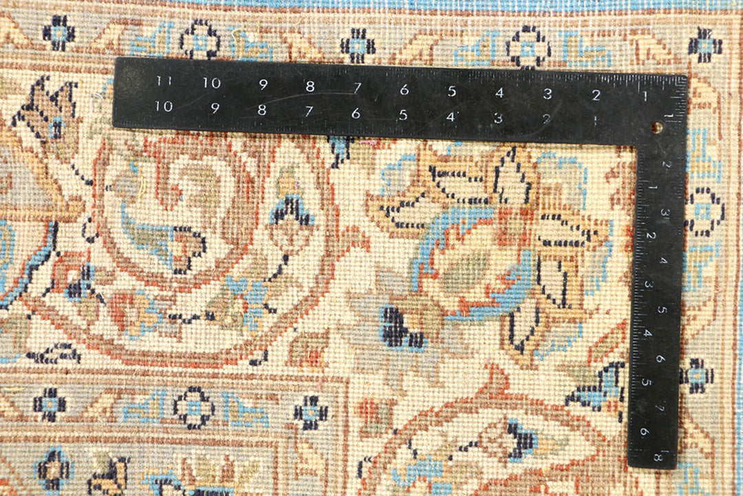 Light Sky Blue Kashan 5'  x" 8'  1" - No. QA45330