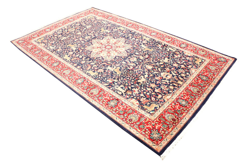 Multi Colored Hunting 5' 1 x 8' 4 - No. 44798 - ALRUG Rug Store