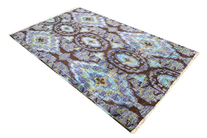 Multi Colored Ikat 4' 11 x 8' 2 - No. 44802 - ALRUG Rug Store