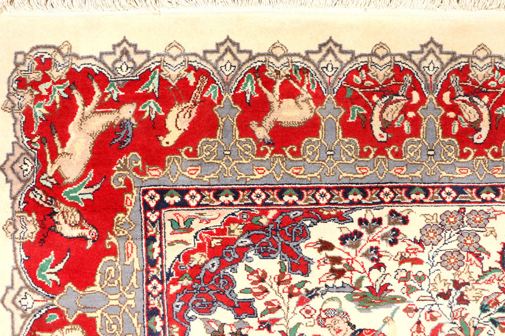 Cornsilk Hunting 4' 11 x 8' 4 - No. 44804 - ALRUG Rug Store