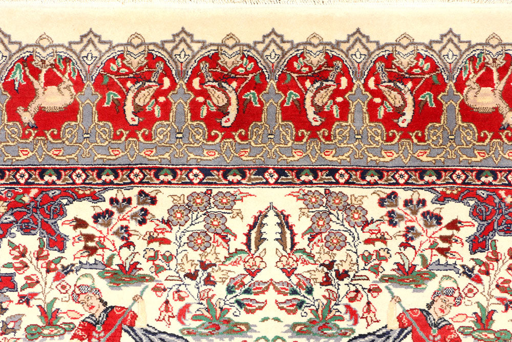 Cornsilk Hunting 4' 11 x 8' 4 - No. 44804 - ALRUG Rug Store