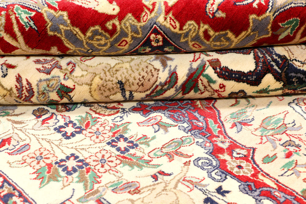 Cornsilk Hunting 4' 11 x 8' 4 - No. 44804 - ALRUG Rug Store