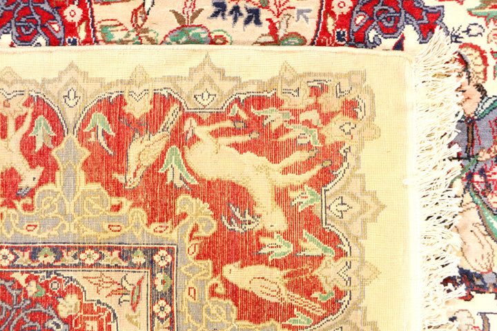 Cornsilk Hunting 4' 11 x 8' 4 - No. 44804 - ALRUG Rug Store