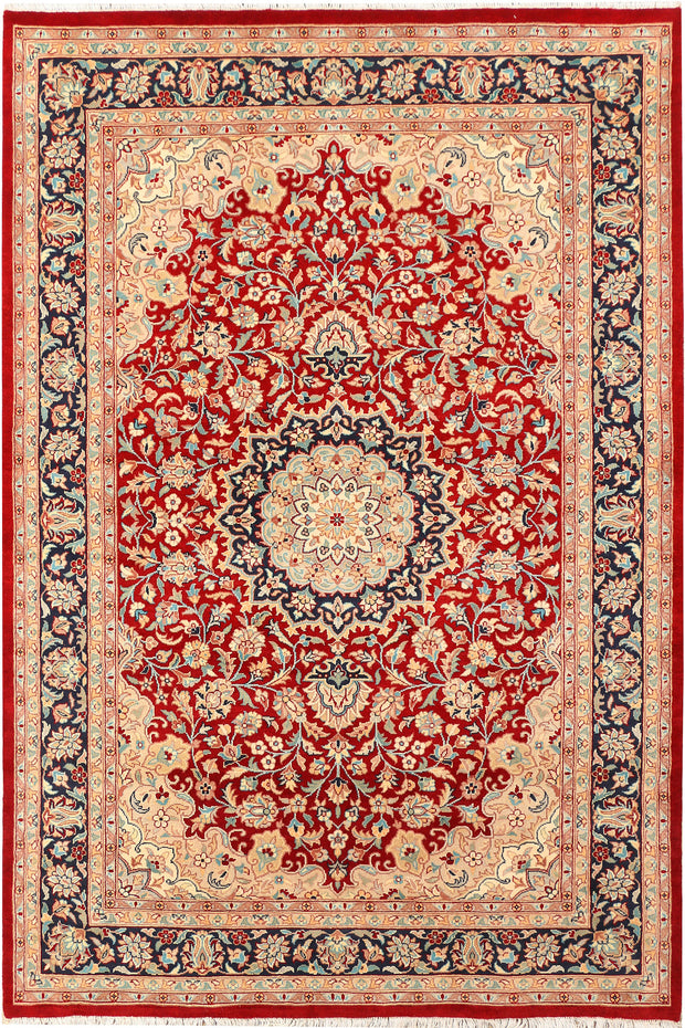 Firebrick Kashan 6' 1 x 9' 1 - No. 44809 - ALRUG Rug Store