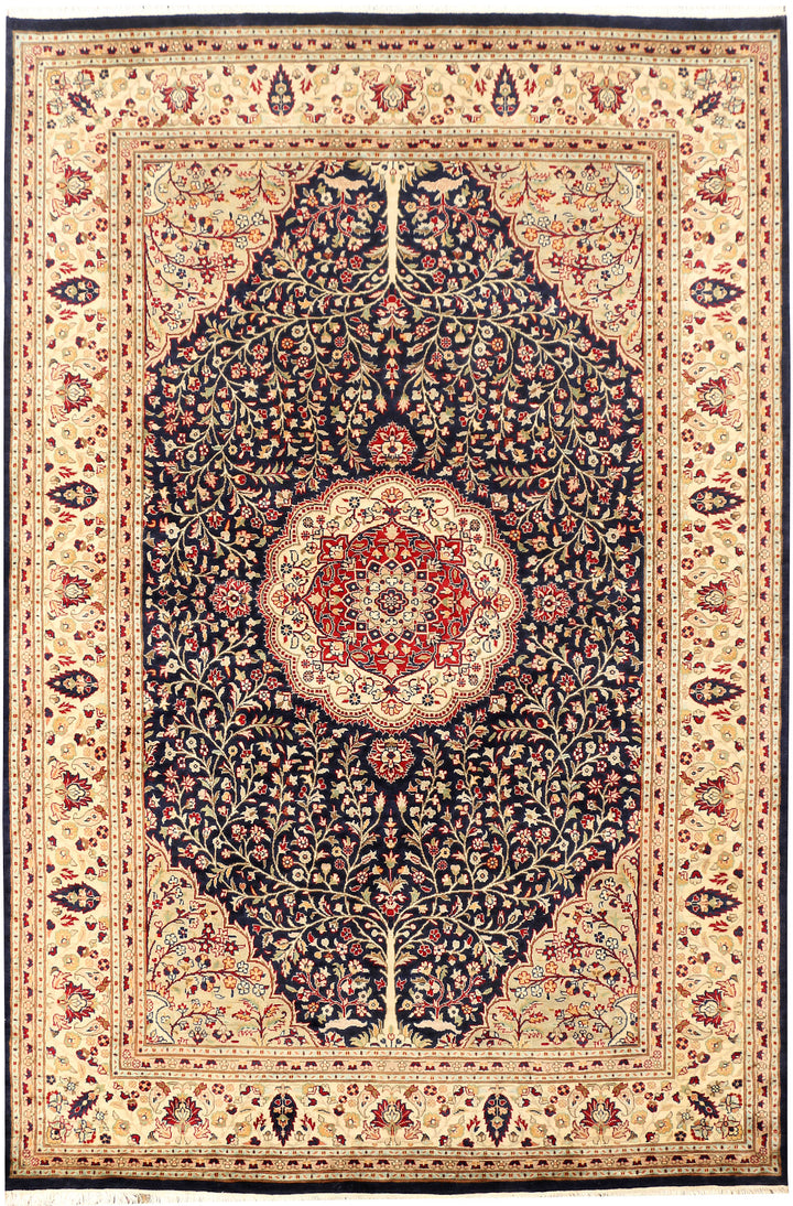 Black Tree of Life 6' 1 x 9' - No. 44813 - ALRUG Rug Store